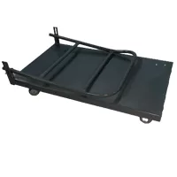 Carrinho tipo plataforma dobrável, com assoalho de chapa, capacidade 200 Kg.